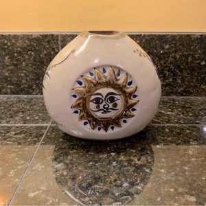 Sun & Moon Pottery Vase